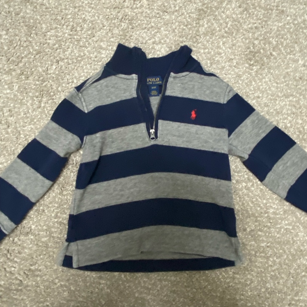 Boys 3T polo Ralph Lauren lightweight half zip sweater
